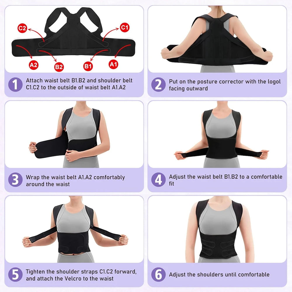 Back Brace and Posture Corrector