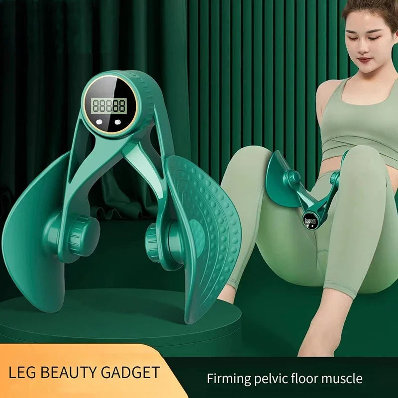 Multifunctional Leg Beauty Device Pelvic Floor Muscle Training Postpartum Repair Leg Clamp Countable Trainer Fitness Device
