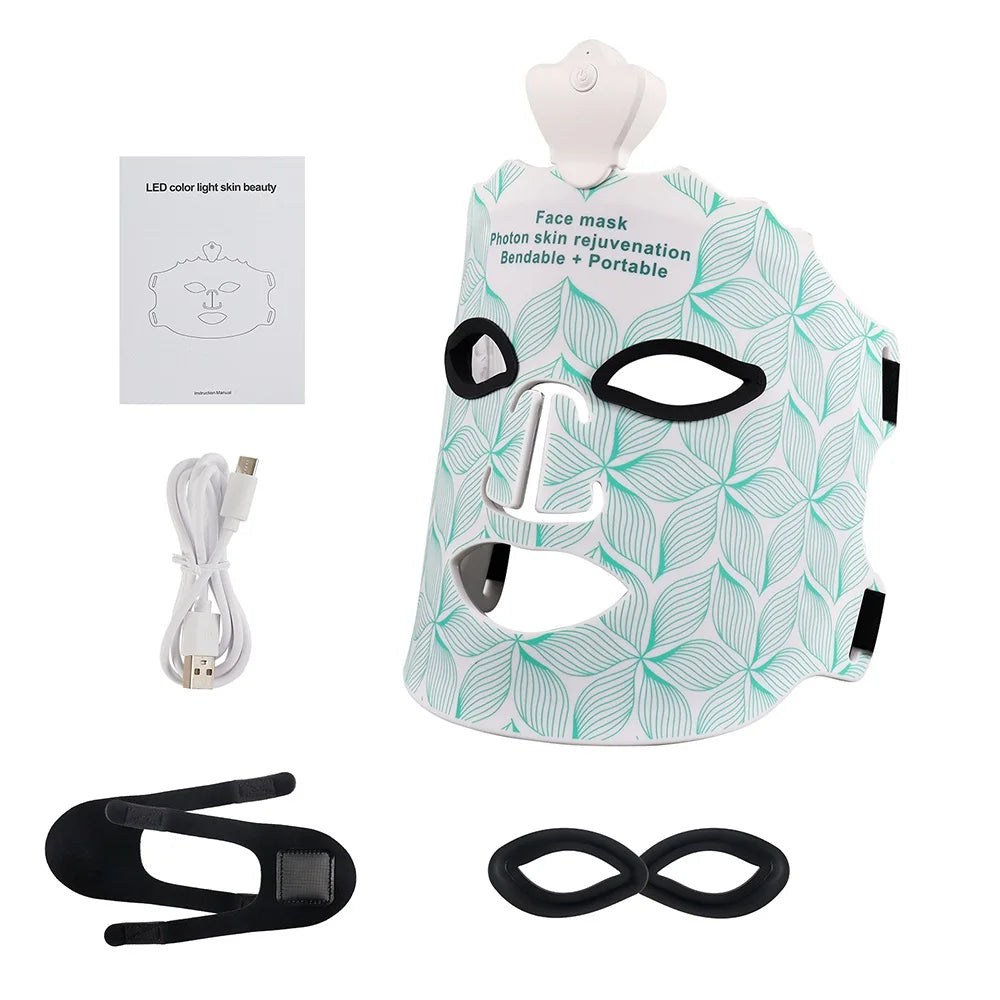 7 Colors Photon Silicone Face LED Mask