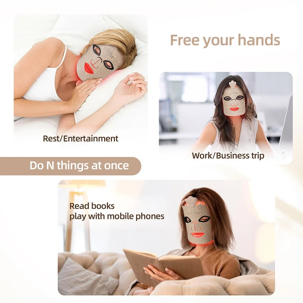 7 Colors Photon Silicone Face LED Mask