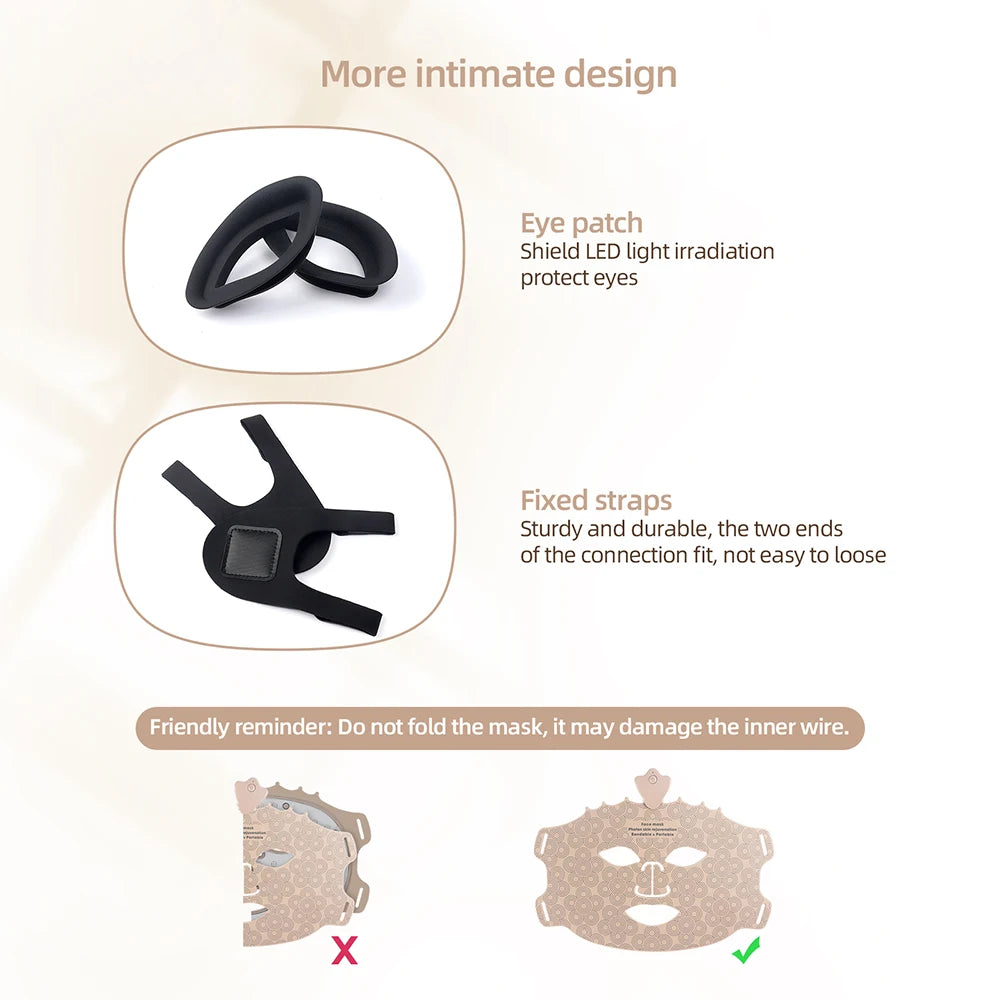 7 Colors Photon Silicone Face LED Mask