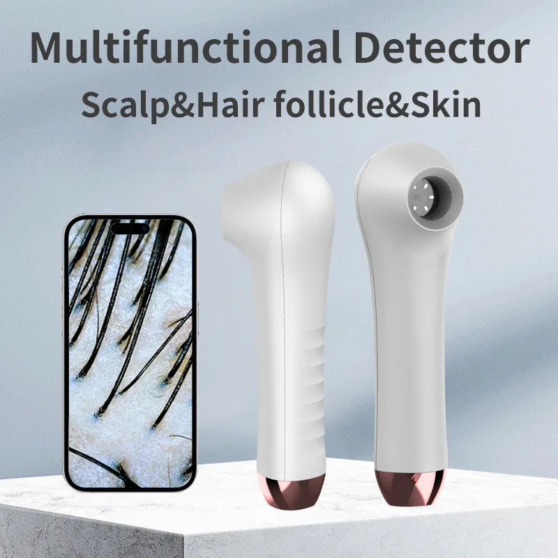 2025 HD Skin & Scalp Analyzer – Hair Follicle Detector with APP View (Non-Rechargeable)