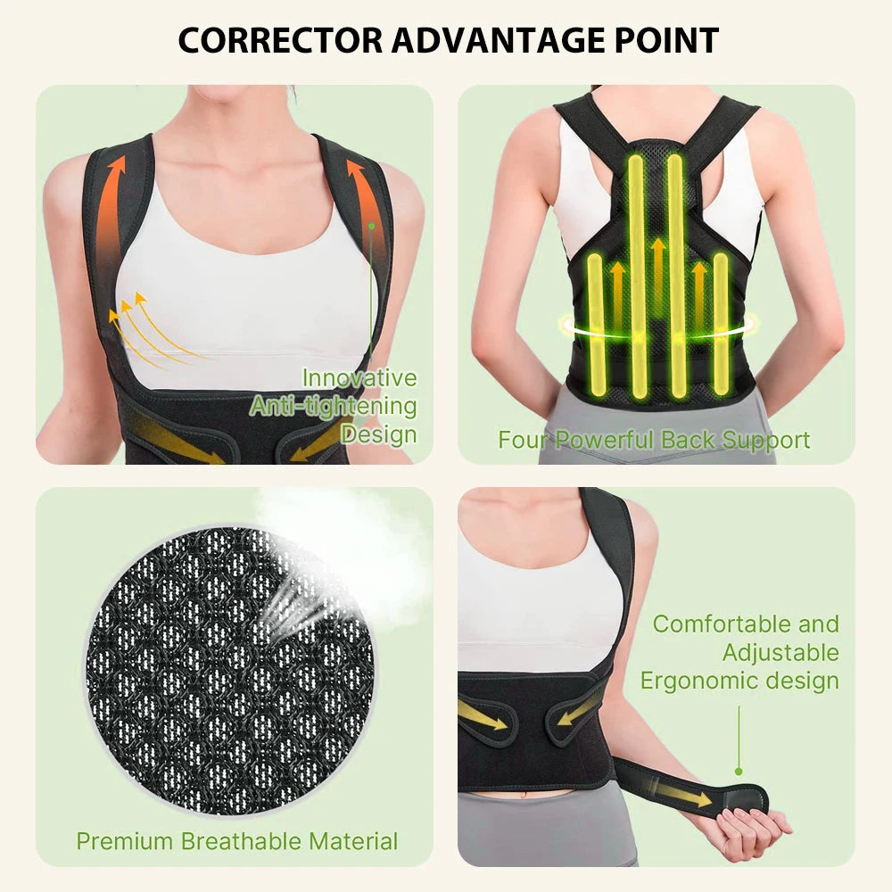 Back Brace and Posture Corrector